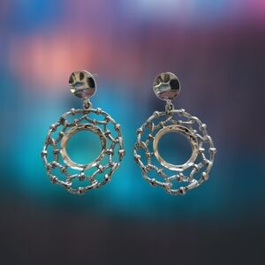 Elegant Silver Hoop Earrings